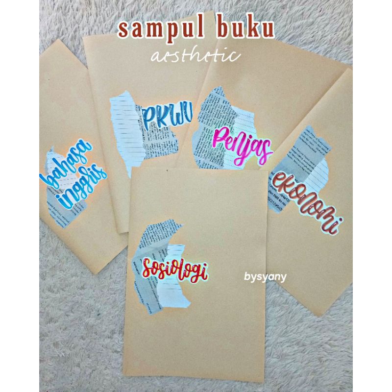 

Sampul Buku Aesthetic (No sticker)