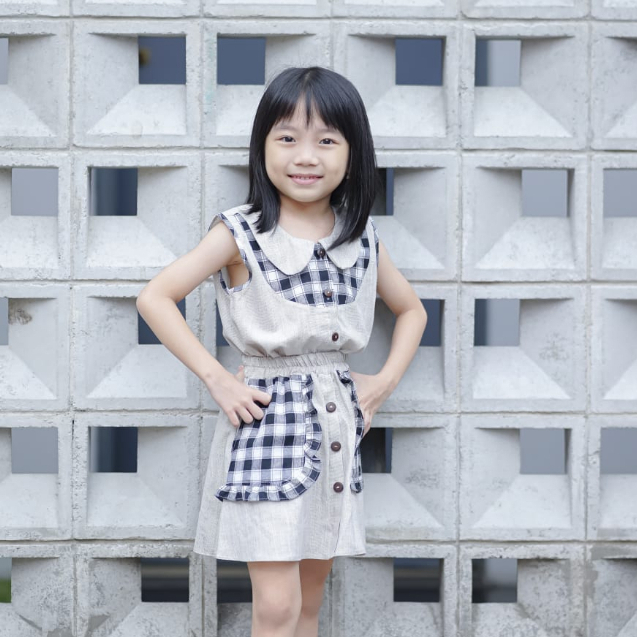 BAJU ANAK ONE SET ROK ROMPI NINO FASHION