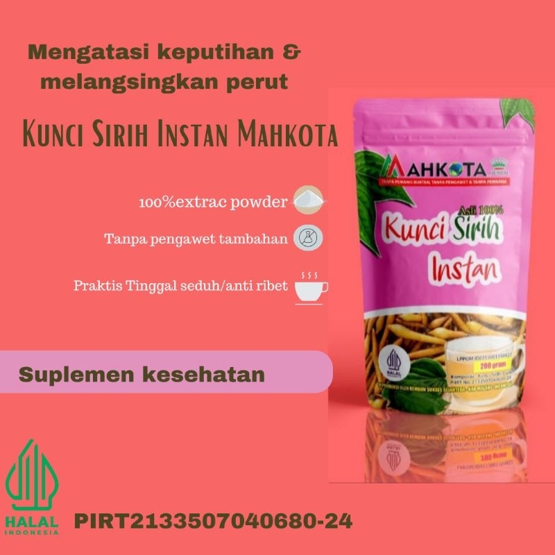 

MINUMAN SARI JAMU KUNCI SIRIH INSTAN 200 GRAM