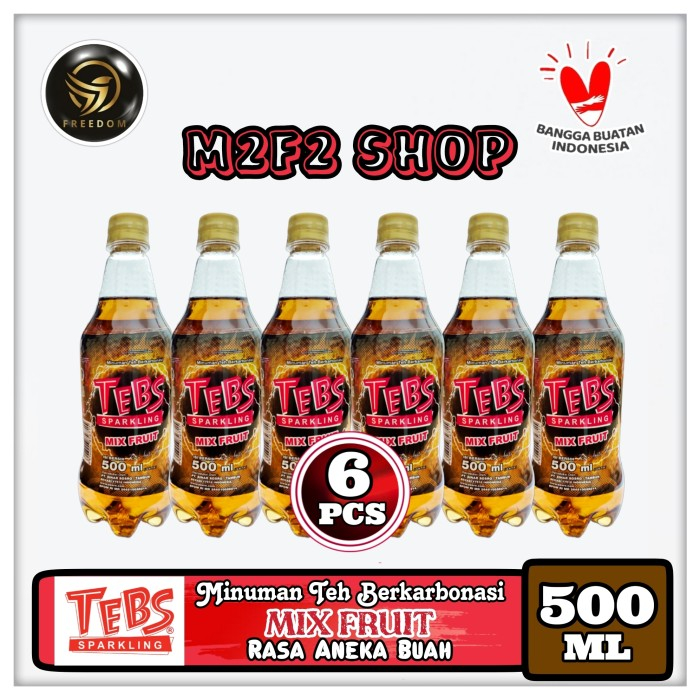

TEBS Sparkling Soda Mix Fruit | Aneka Buah Botol Pet - 500 ml (Kemasan 6 Pcs)