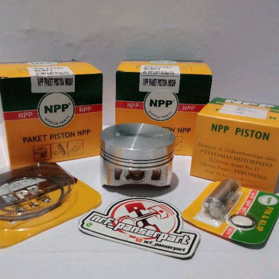 NPP9/PISTON KIT/SEHER SET RING BORE UP MIO MENTAH SIZE 65,5/66/66,5/67/67,5 MM PEN 15 MM YAMAHA MIO 