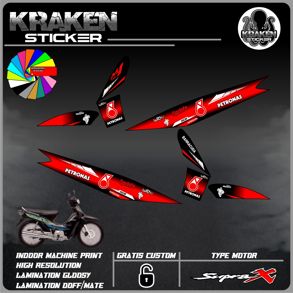 Stiker Striping SUPRA 100 Striping List HONDA SUPRA 100 code 10