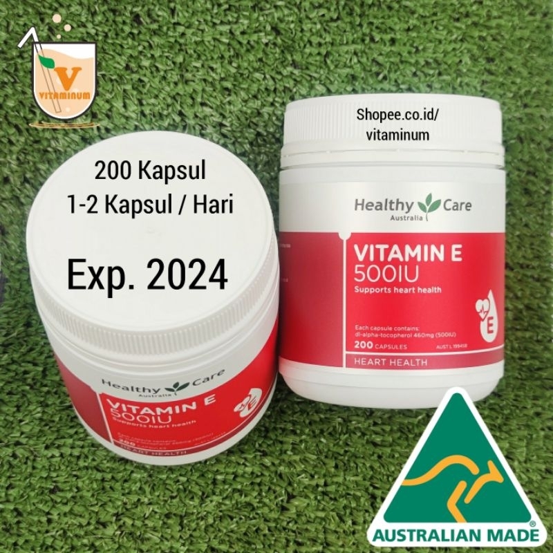 Healthy Care Vitamin E 500iu 200 Kapsul. Kesehatan Kulit dan Jantung