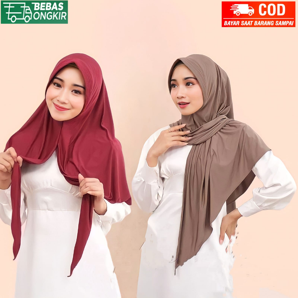 Jilbab Instan Segitiga Hanum Pet instan Jersey segitiga Instan Pet Jersey - Kerudung Wanita -/ Kerudung Pasmina Kaos Jersey - Hijab Jersey Premium