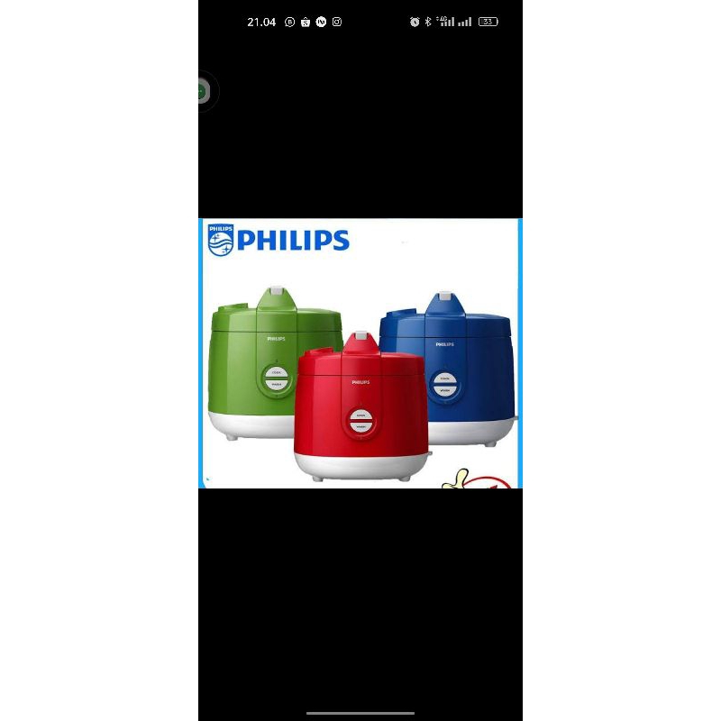 BACA DESKRIPSI : MAGICOM PHILIPS HD3131 | MAGICOM | PENANAK NASI | PEMASAK NASI | MAGICOM PHILIPS 2L