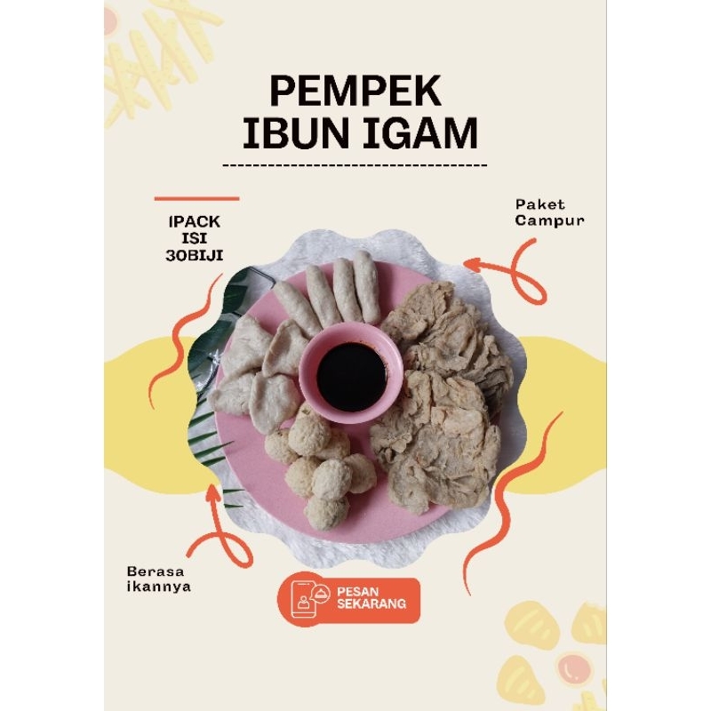 

PEMPEK PAKET CAMPUR + CUKO (adaan, lenjer, kulit)