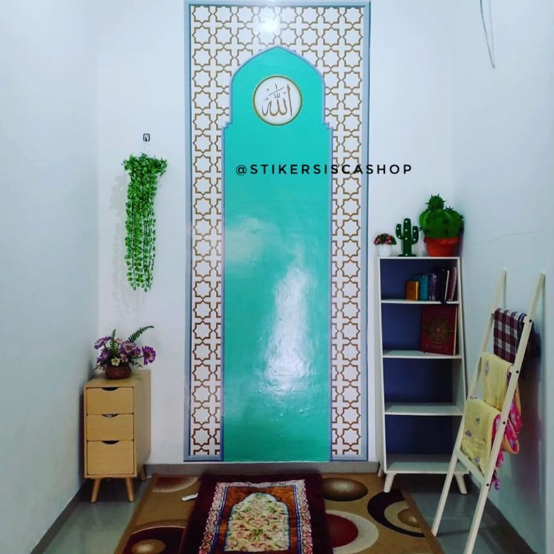 WALLPAPER DINDING CUSTOM-STIKER DINDING MUSHOLLA-WALLPAPER STIKER DINDING MIHRAB-STIKER AESTHETIC