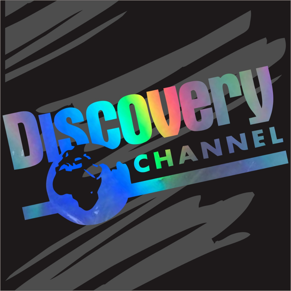 COD Cutting Stiker Sticker Mobil Sepeda motor DISCOVERY CHANNEL Menyala kena cahaya untuk Stiker Kac