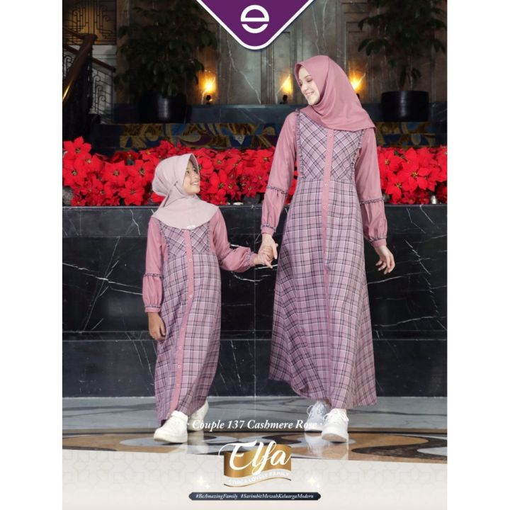 Baju | Gamis Anak | by Ethica | Ayumi Kids 24 | Cashmere Rose | Fashion Muslim