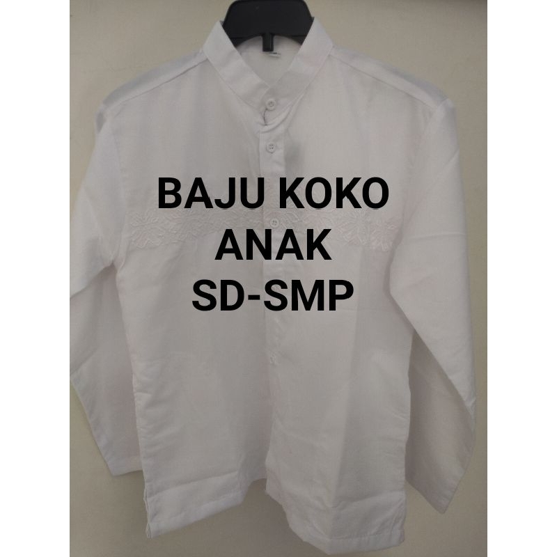 Baju Koko Putih Anak SD - SMP Koko Tanggung Koko Anak SD SMP
