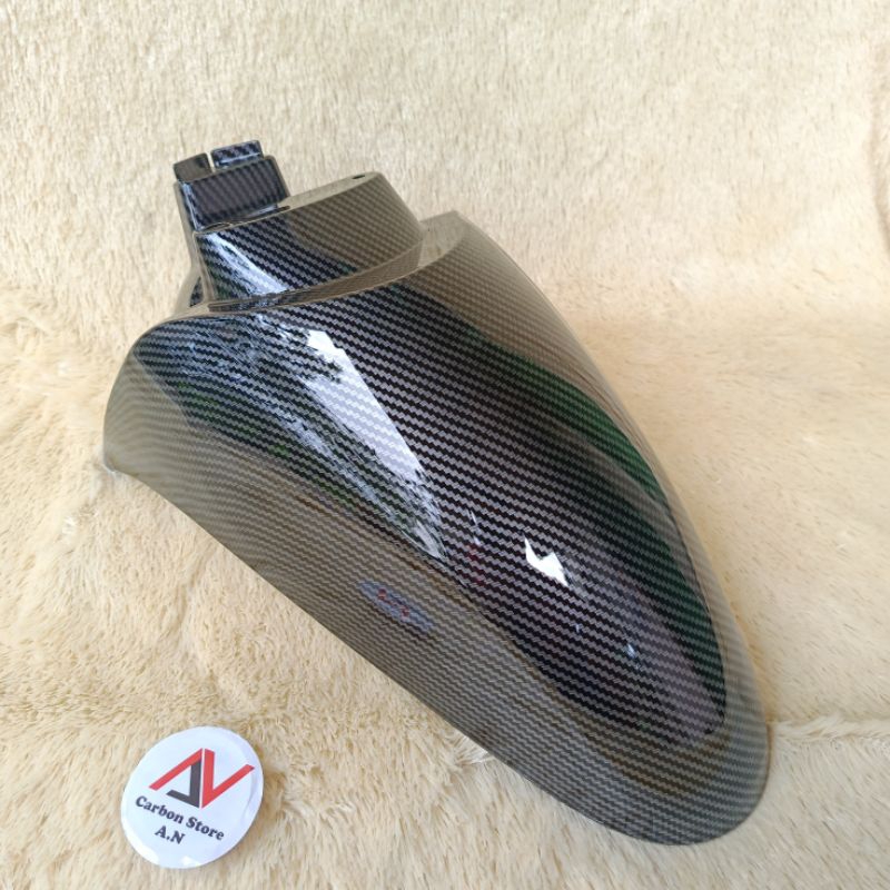 SPAKBOR DEPAN SCOOPY FI ESP RING 12 BAN DONAT FULL CARBON - KARBON CELUP - KARBON WTP - KARBON COVER