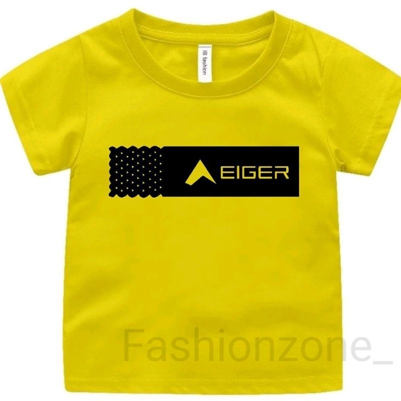 Kaos Anak E1ger Unisex Ideal Usia 2-16 Tahun Baju Kaos Oblong Anak Anak Unisex Cewek Cowok