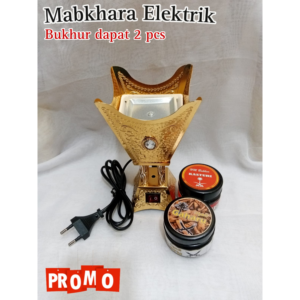 Promo Paket Mabkara Listrik/Elektrik+  Bukhur Dapat 2 pcs 361/paket gahru khas timur tengah