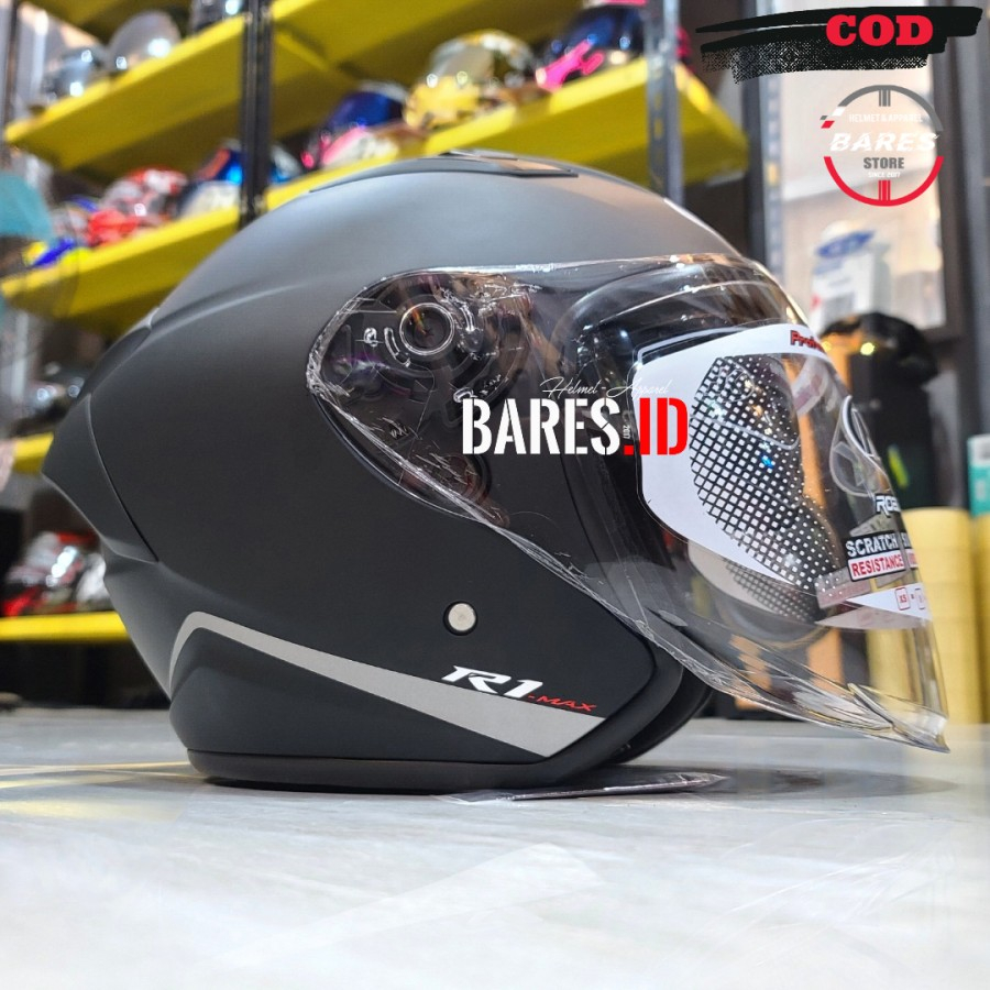 Helm NHK R1 MAX Black Doff Double Visor