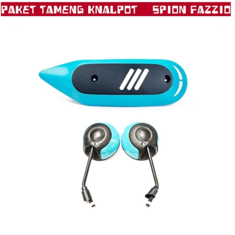 tutup knalpot tameng knalpot paket spion fazzio