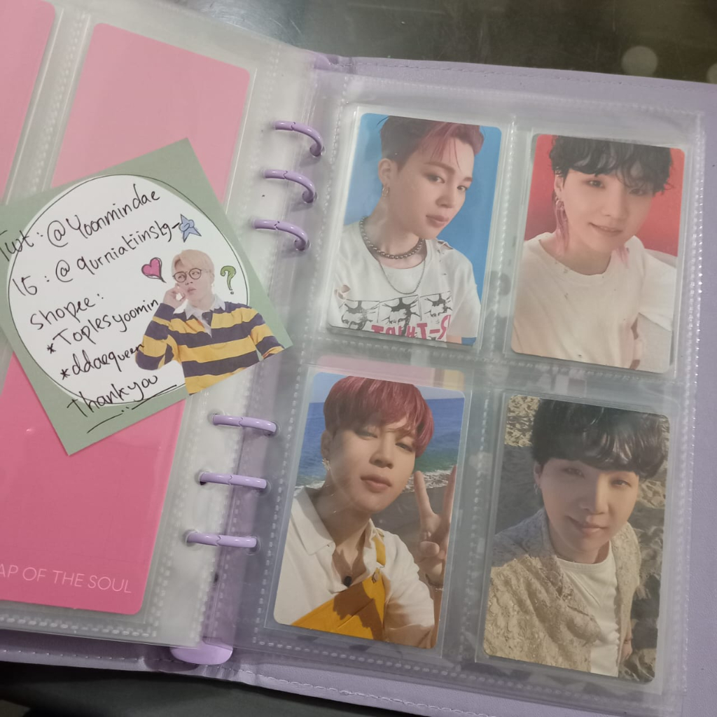 [BACA DESKRIPSI] Photocard PC Album BTS Jimin Suga Yoongi Butter Cream