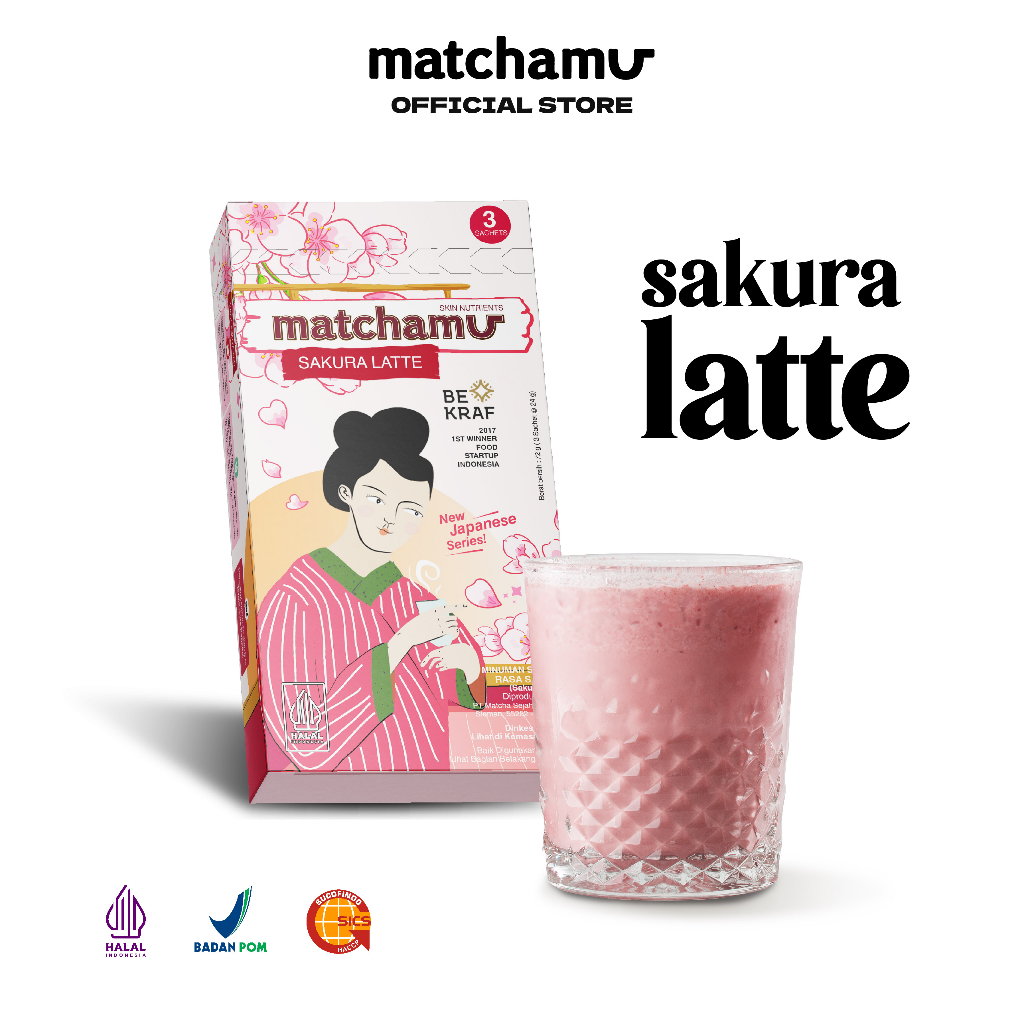 

Matchamu Sakura Latte Box of 3