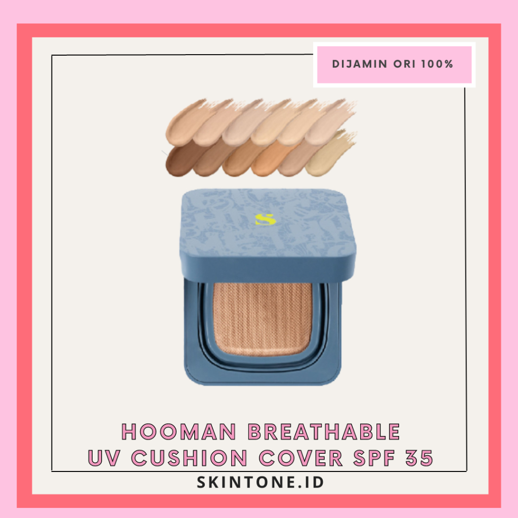 SOMETHINC HOOMAN Breathable UV Cushion Cover SPF 35 PA++++ Something Cushion Matte Finish Tidak Meny