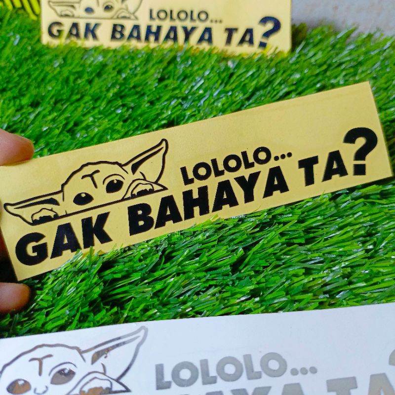 

Stiker viral gak bahaya ta cutting sticker 1pcs