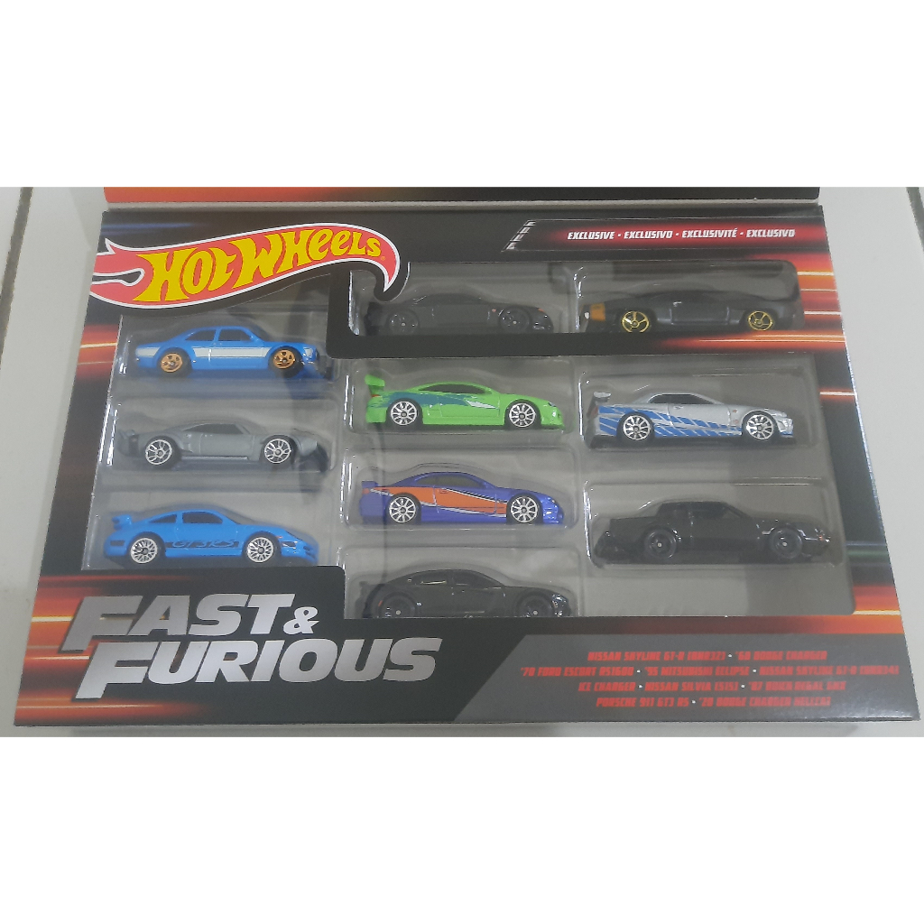 Hotwheels Fast and Furious 10 pack box