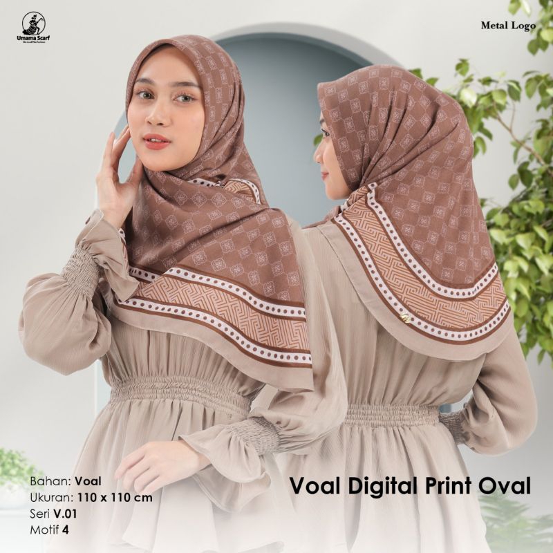 SEGI EMPAT VOAL DIGITAL PRINT OVAL UMAMA