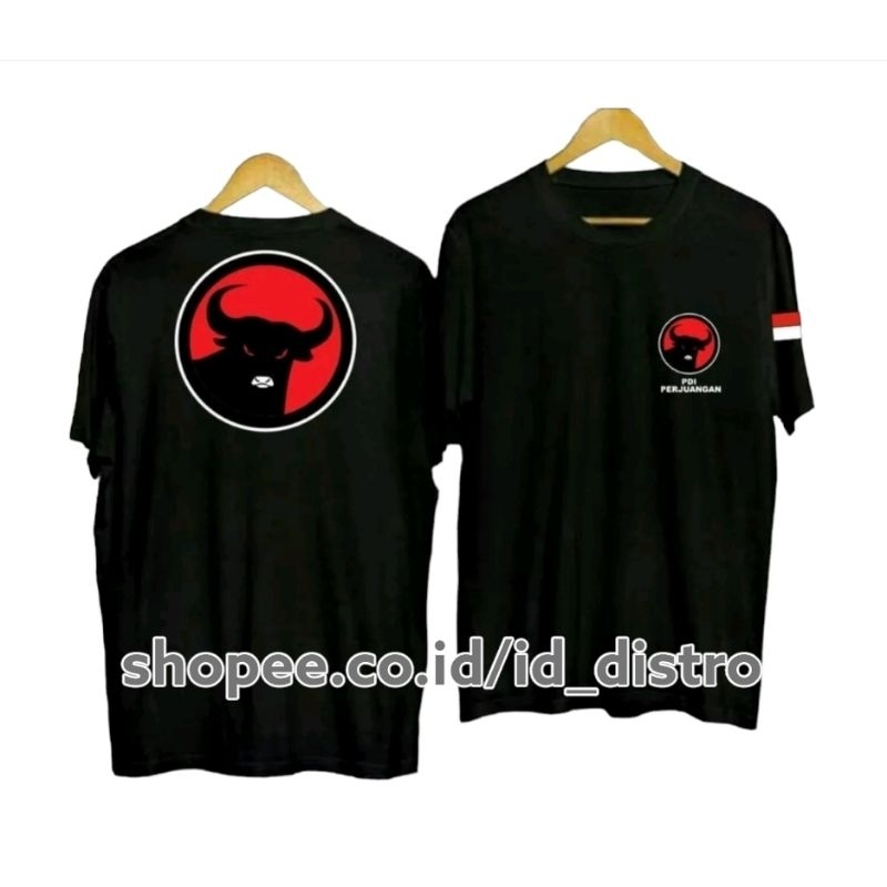 KAOS DISTRO PARTAI PDI PERJUANGAN FULL SABLON