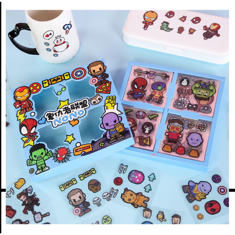 

STIKER IRONMAN NONO ISI 100lembar ready stcok