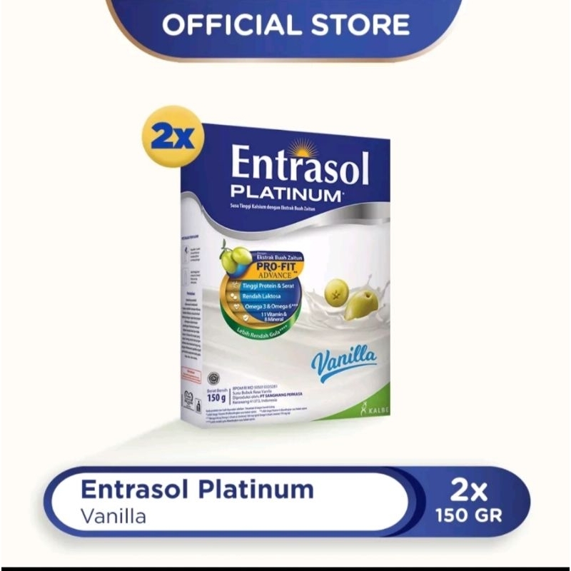 

ENTRASOL PLATINUM BOX 150Gr VANILA