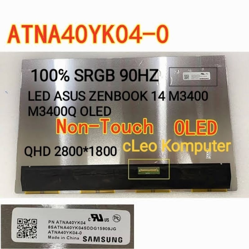 LED ASUS ZENBOOK 14 M3400 M3400Q