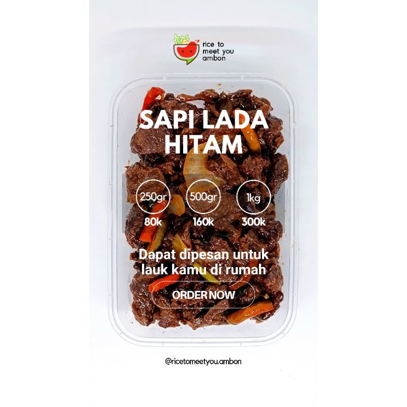 

Sapi lada hitam 500gr