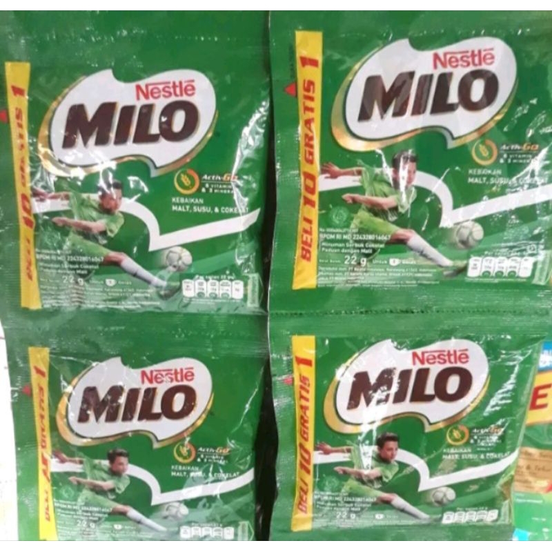 

Milo coklat sachet 1 renceng isi 11 pcs