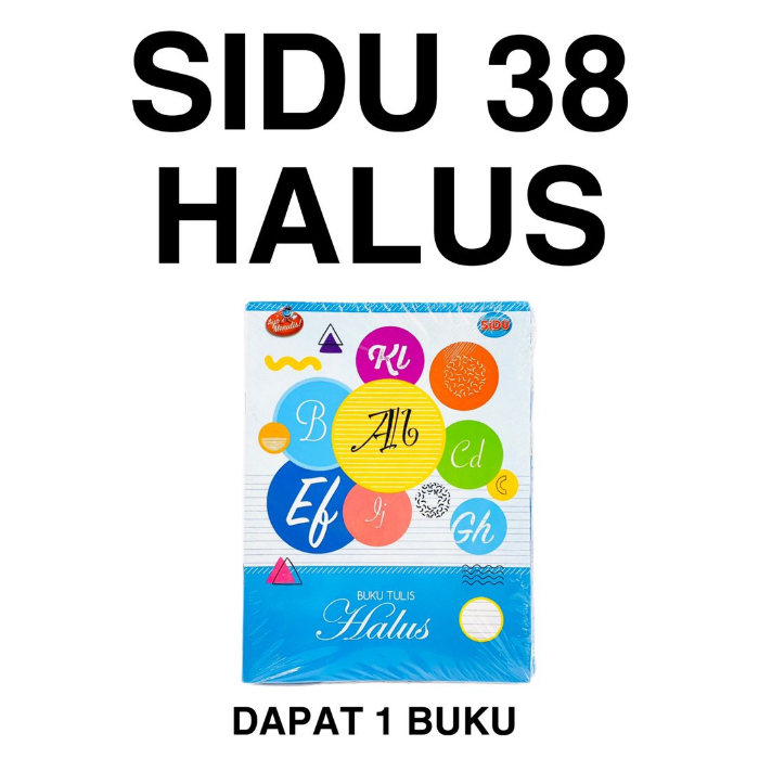 

BUKU TULIS HALUS 3 Kolom Sinar Dunia SiDu 38 Lembar Halus 3 Kolom