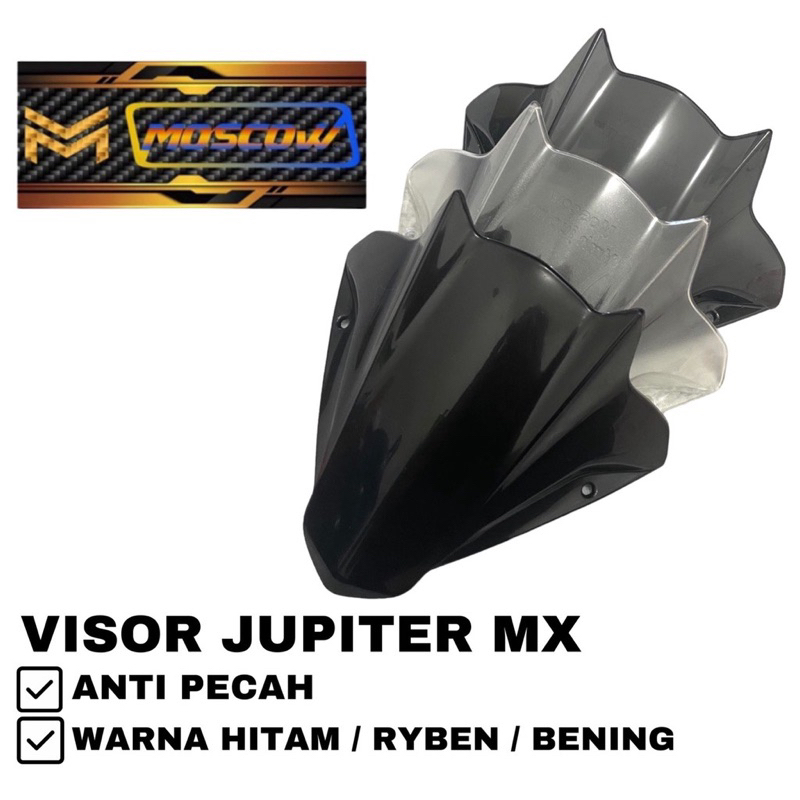 VISOR JUPITER MX KING JUPITER MX NEW OLD VISOR MX VISOR MX KING VISOR JUPITER 135 WARNA HITAM MODEL 