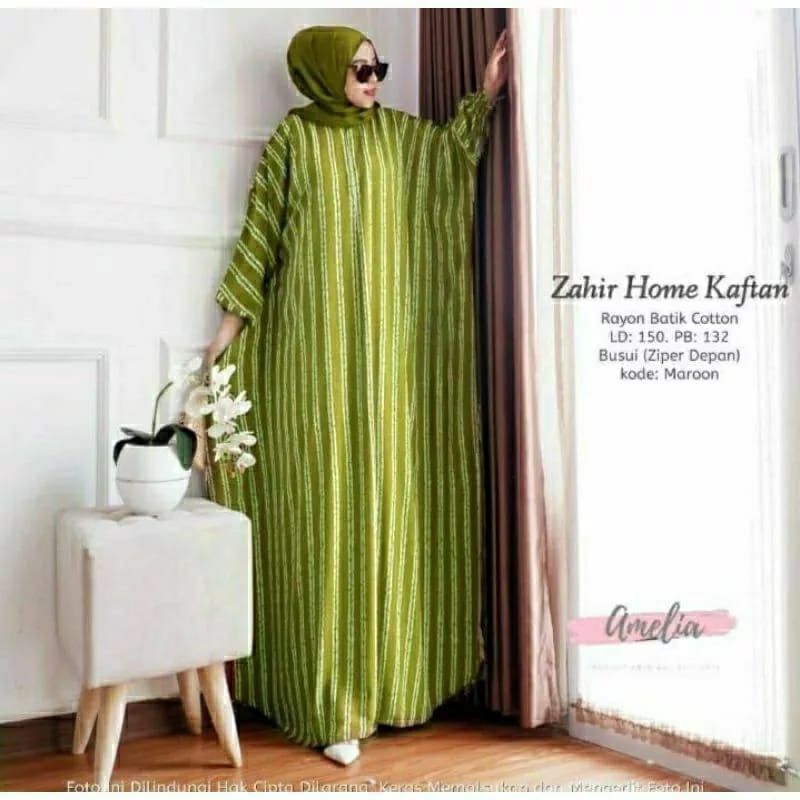 Kaftan Batik Wanita Jumbo Terbaru Kaftan Kondangan Mewah Elegan