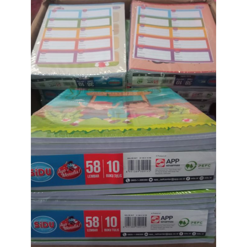 

Buku Tulis SIDU 58 lembar isi 10 pcs