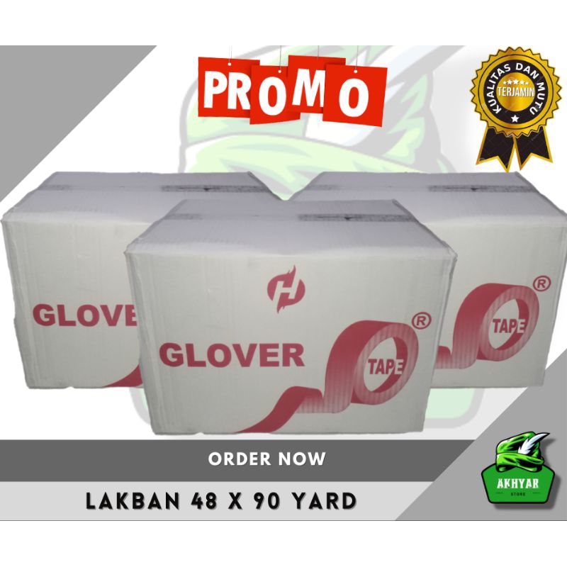 

1 Dus Lakban Bening - Lakban Coklat Glover 48mm x 90 YARD Kualitas DAIMARU