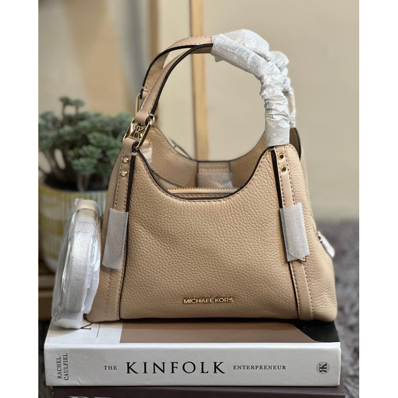 MK small arlo crossbody bag buff