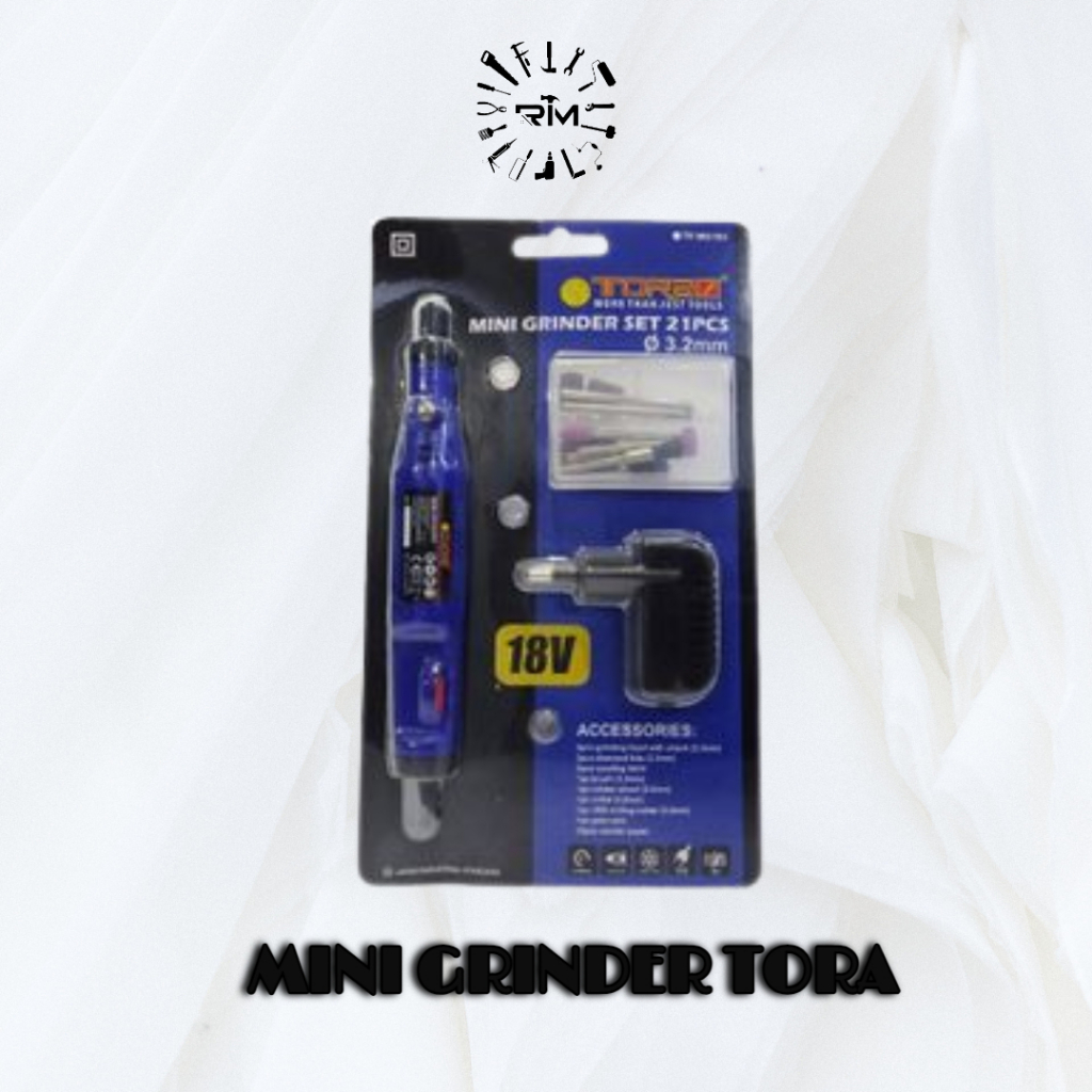 Mini grinder Tora set 21 Pcs 18V Berkualitas