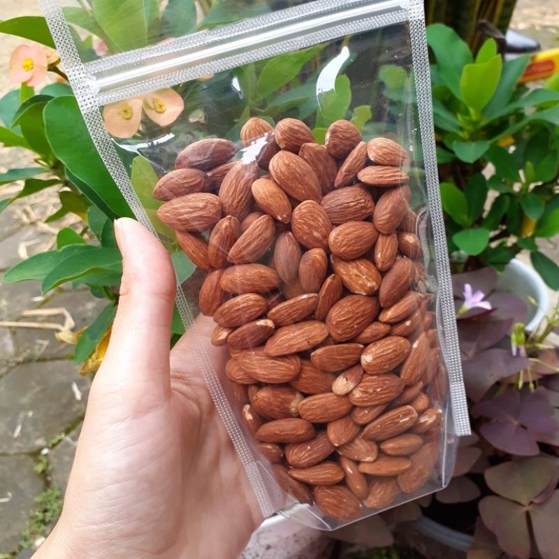 

READY STOCK ORIGINAL ROASTED ALMOND 200GR 500GR 1KG ALMOND PANGGANG SIAP MAKAN