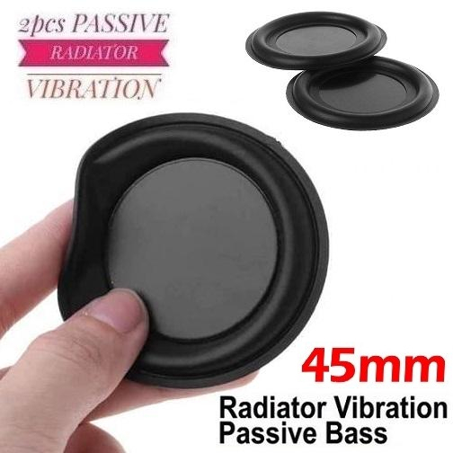 2 Pcs Woofer Vibration Membrane 45mm Bass Radiator Passive Speaker DIY 4,5cm Penambah Penguat Bass S