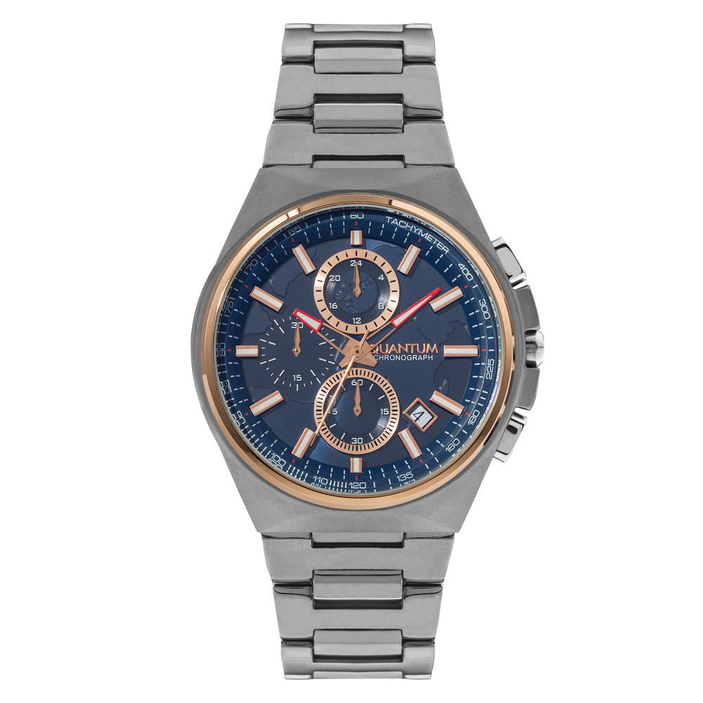 Jam Tangan Pria Tali Rantai Quantum QTM TTG899.590