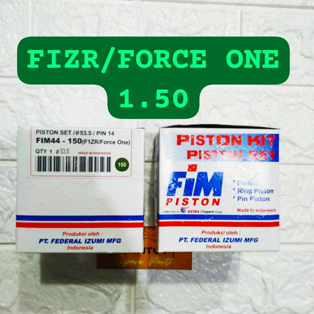 Piston Kit Seher Kit FIM Paket Piston Force-1/FIZ1R Os:1,50 #santuymotoshop