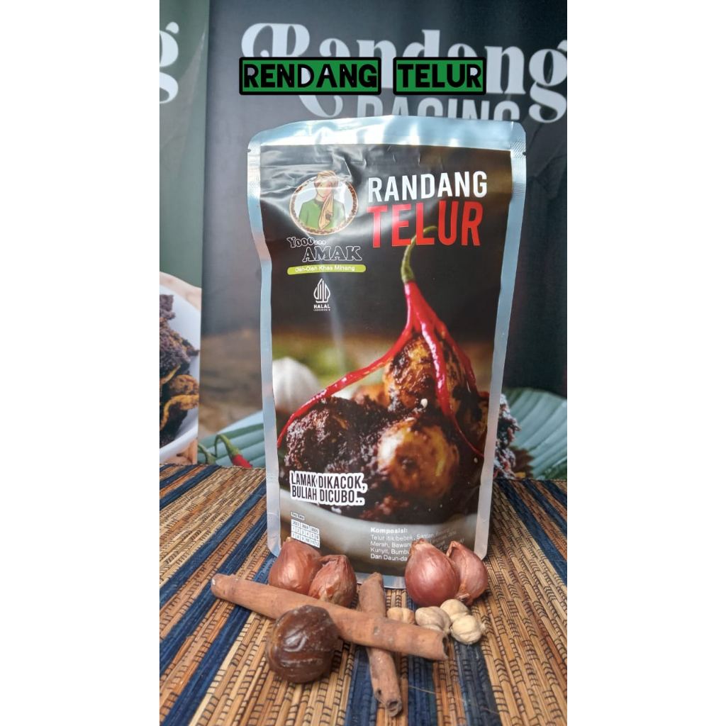 

RENDANG TELUR BEBEK BULAT ASLI KHAS BUKITTINGGI YOOO AMAK
