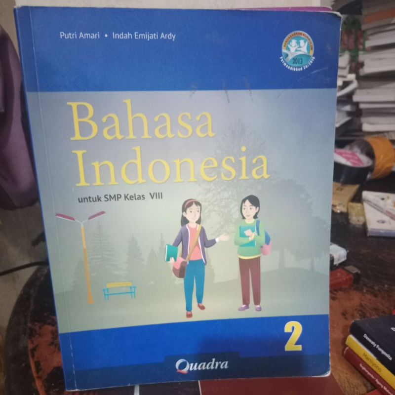 buku bahasa Indonesia SMP kelas 2-8 penerbit quadra