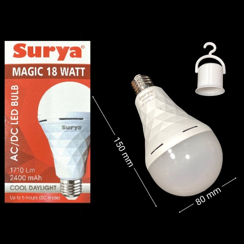 Lampu Led ACDC Led Ajaib Magic Emergency SURYA 18 watt