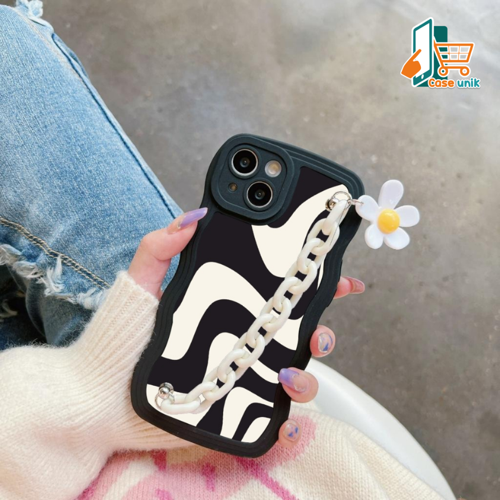 GC54 GC63 CASE CASING SILIKON WAVY WAVE CARACTER RANTAI BUNGA FOR INFINIX HOT 20I 30I 20S NOTE11 12 G96 CS6190