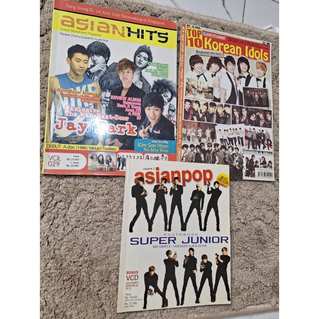 

magazine super junior korea buku bekas