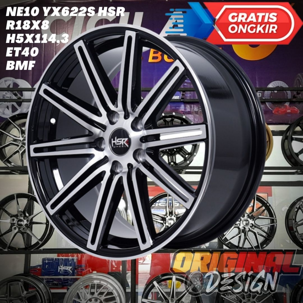 Velg Mobil Ring 18 R18 HSR NE10 Untuk Delica , Expander , FTO , Grandis