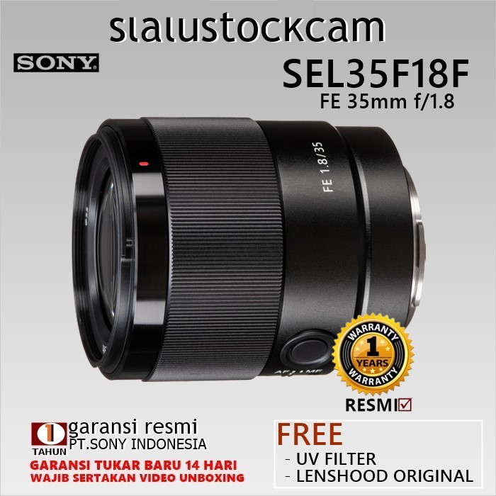 Sony FE 35mm f1.8 Lensa Sony FE 35 mm f/1.8 GARANSI RESMI