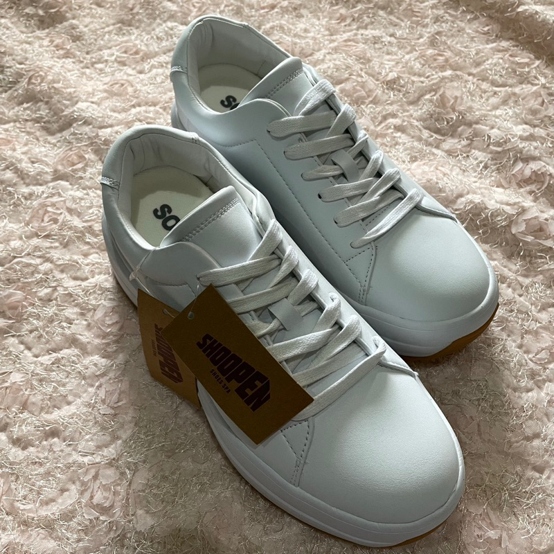 [READY] SHOOPEN HIGH CLASSIC SNEAKERS FULL WHITE